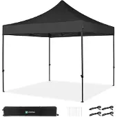 Vonroc padiglione 3x3m impermeabile stabile - tenda da festa EasyUp System [montaggio in 3 minuti] padiglione pieghevole pop-up modulare espandibile come tenda da festival, padiglione da giardino