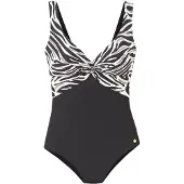 LASCANA Costume intero crema / nero / bianco