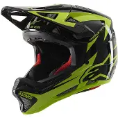 Alpinestars Casco Integrale Missile Tech Airlift Black Yellow Fluo Glossy