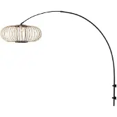 Steinhauer Applique Sparkled Light 4408ZW nero/bambù naturale, E27