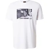 BOSS per uomo. 50566627 Maglietta Motors bianca (XL), Bianco, Casual, Cotone, Manica corta