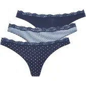 LASCANA String blu / bianco