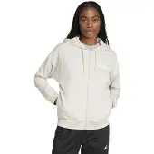Adidas Giacca di felpa sportiva 'Essentials' crema / bianco