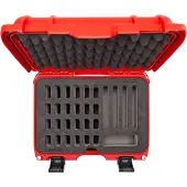 Nanuk 915 valigetta con inserti in schiuma per 28 coltelli, rosso