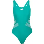 Adidas Costume intero sportivo 'Logo C-back' turchese / bianco