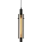 Iluminar AL Selena - Lampada a sospensione moderna nera a 1 luce
