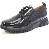Wonders per donna. A-4401_2024_5792 Scarpe Flexfly 01 in pelle nera (39), Nero, 3 a 5cm, Stringhe, Casual