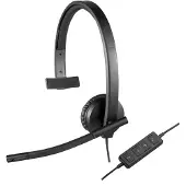 Logitech Cuffie Monaurali H570e Wired Usb-a On-ear Certified Microsoft Teams