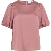 Vila Viellette Round Neck Top A Maniche Corte