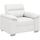 vidaXL Poltrona bianca 100x81x84 cm in ecopelle