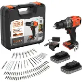Black & Decker Trapano Bcd383d2xka-qw