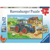 Ravensburger Puzzle ´duro Lavoro´ 2 X 12 Pezzi
