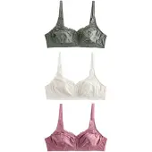 Next Reggiseno verde scuro / rosa / bianco