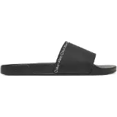 Calvin Klein Zoccoletto 'Essential Repeat Logo Pool' nero / bianco