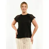 Liberte Essentiel Top ' MILLA ' nero