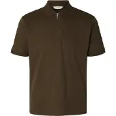 Selected Camicia Polo In Maglia Uomini Marrone XL