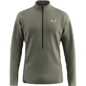 Salewa Puez Cammino PL Half-Zip Jacket Pullover in pile Uomo (50, olivia)
