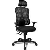Topstar Sedia girevole Headpoint SY - nera con braccioli.