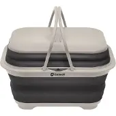 Outwell Collaps Washing Base With Handle & Lid Set stoviglie grigio