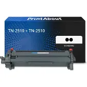 PrintAbout Toner compatibile Brother TN-2510 + TN-2510 - Nero Multipack