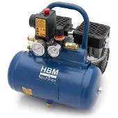 HBM compressore senza olio silenzioso, 6 litri, 8 bar, 0,7 HP