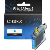 PrintAbout Cartuccia compatibile Brother LC-125XLC - Ciano Alta capacità