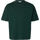 Selected T-shirt Girocollo Uomini Verde XL