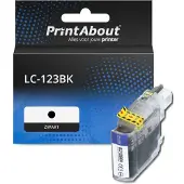 PrintAbout Cartuccia compatibile Brother LC-123BK - Nero