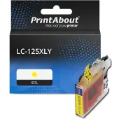 PrintAbout Cartuccia compatibile Brother LC-125XLY - Giallo Alta capacità