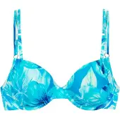 s.Oliver Top per bikini blu reale / blu chiaro / giallo / giallo chiaro