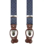 Suitable Bretelle Denim a Pois Donkerblauw Blu Blu scuro