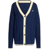 Adidas Gilet / Cardigan CABLE KNIT CARDIGAN donne - Blu - EU S