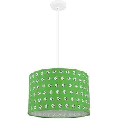 Globo Lighting Lampada a sospensione, motivo calcio, metallo verde, bianco