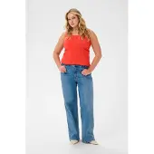 KAFFE CURVE Top 'KCcarina' rosso