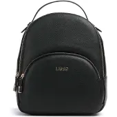 Liu Jo zaino con logo in pelle nera