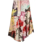 Desigual , Gonna lunga stampata, Donna, Nero, M