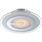 Globo Plafoniera LED cromo/ vetro/ lampada rotonda