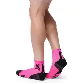 X-socks Run Discover Ankle Calze da running (39-41, fuchsia)