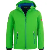 TROLLKIDS Kid's Trollfjord Jacket Giacca softshell Bambini (116, verde)