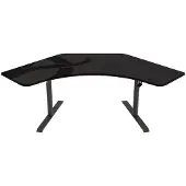 AROZZI Scrivania da gaming Arena Angelo - 225 x 71 x 71-81 cm - Gunmetal