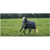 Bucas Oasis Turnout 100g con collo - Grigio scuro/Lime, 145