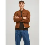 Jack & Jones Giacca In Finta Pelle Scamosciata