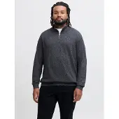 Jack & Jones Plus Size Felpa Con Mezza Zip