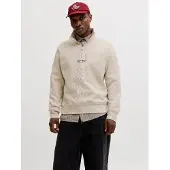 Jack & Jones Felpa Con Mezza Zip Stampato