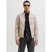 Jack & Jones Giacca Biker In Similpelle