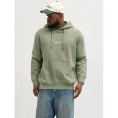 Jack & Jones Plus Size Felpa Con Cappuccio Stampato