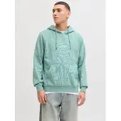 Jack & Jones Felpa Con Cappuccio Stampato