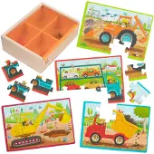 B. toys Puzzle Puzzle Construction Vehicles