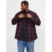 Jack & Jones Plus Size Camicia A Quadri Loose Fit