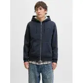 Jack & jones Felpa Con Cappuccio E Zip Semplice